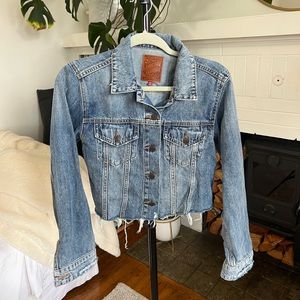 Lucky brand American flag denim jacket